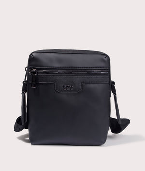 BOSS Jareth NS Zip Bag in Black at EQVVS front Shot