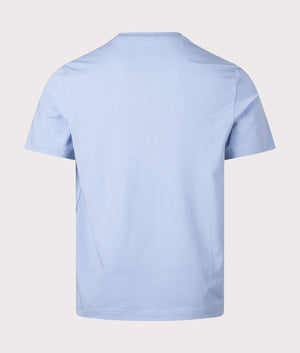 Relaxed Fit TChup T-Shirt in Open Blue by BOSS. EQVVS Back Angle Shot.