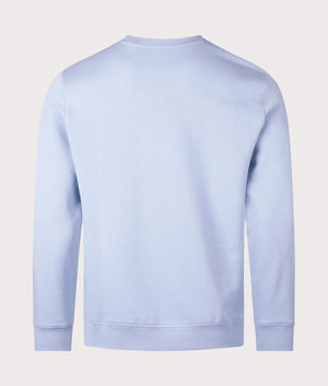 BOSS Relaxed Fit Westart Sweatshirt in Open Blue for Men at EQVVS Back Shot