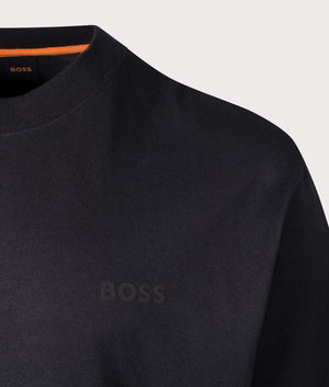 BOSS Relaxed Fit TeRelaxboss T-Shirt in Black for Men at EQVVS Detail Shot