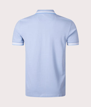 Paddy Polo Shirt in Open Blue by BOSS. EQVVS Shot.