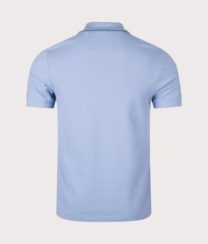 Slim Fit Paule 4 Polo Shirt in Open Blue by BOSS. EQVVS Shot.