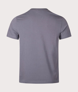 Crew Neck Tee T-Shirt in Dark Beige by BOSS. EQVVS Shot.