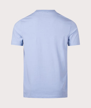 Crew Neck Tee T-Shirt in Open Blue by Fred Perry. EQVVS Shot.