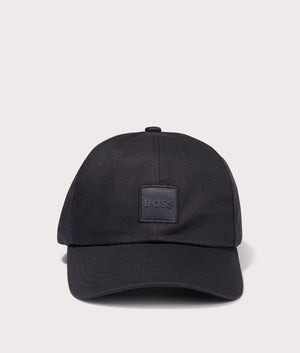 BOSS Derrel PL Cap in Black for Men at EQVVS, Front Shot