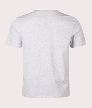 Lightweight Unique T-Shirt in Medium Grey by BOSS. EQVVS Back Angle Shot.