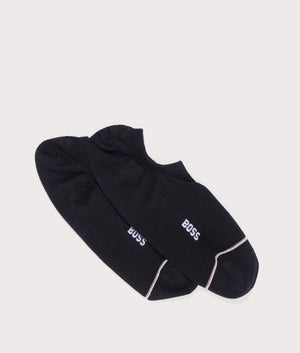 BOSS 2 Pack LC Iconic CC Socks in Black. At EQVVS Menswear. Flat shot