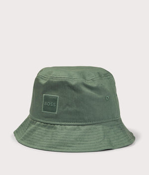 BOSS Febas Bucket Hat in Open Green at EQVVS Angle Shot