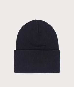 BOSS Fantastico Beanie in Black. 100% Organic Cotton. At EQVVS Menswear. Back Shot