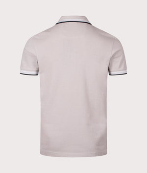 BOSS Paddy Polo Shirt in Open Grey. Shot at EQVVS Back Shot.