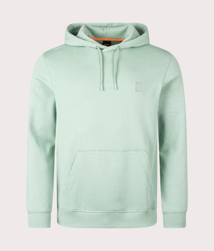 BOSS Wetalk Hoodie in Light/Pastel Green for Men at EQVVS Front Shot