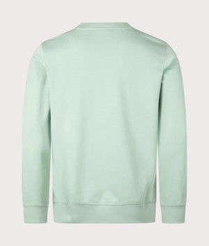 BOSS Relaxed Fit Westart Sweatshirt in Light/Pastel Green  for Men at EQVVS Back Shot