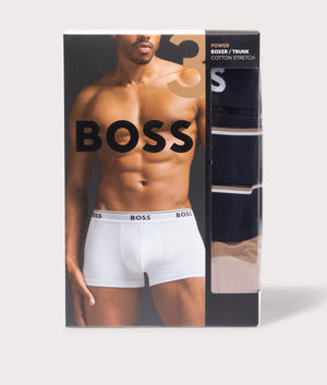 BOSS 3 Pack Power Trunks in Beige, White and Black at EQVVS Box Shot