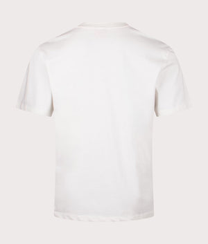 HUGO Relaxed Fit Dlongny T-Shirt in Natural, 100% Cotton. At EQVVS Menswear. Back shot