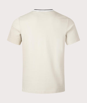 BOSS Pique Taddy T-Shirt in Light Beige for Men at EQVVS Back Shot