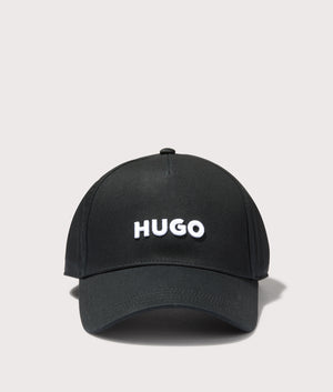 HUGO Jude Cap in Black. Shot at EQVVS.  Front shot. 