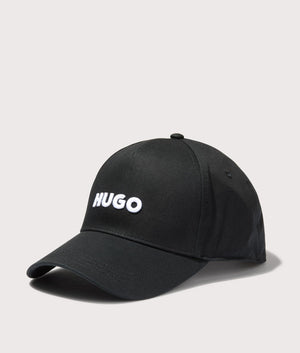 HUGO Jude Cap in Black. Shot at EQVVS. Side shot. 