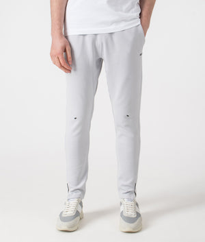 BOSS Regular Fit Hicon Active Joggers in Light/Pastel Grey. Shot at EQVVS.  Front shot. 