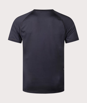 BOSS Slim Fit Tee Active 1 T-Shirt in Black. EQVVS Back Shot.