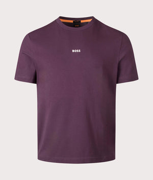 TChup T-Shirt in Open Purple by BOSS. Front shot, at EQVVS. 