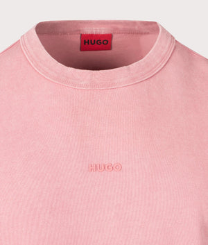 Dunko T-Shirt in Pink by HUGO. Shot at EQVVS. Detail shot. 