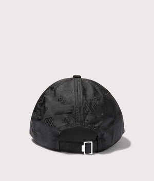 HUGO Jude M Geo Cap in Black. Shot at EQVVS.  Back shot. 