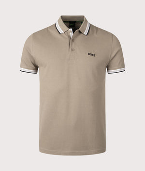 Open Green Paddy Polo Shirt. BOSS. Shot at EQVVS. 