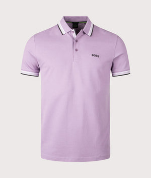 Light purple Paddy Polo Shirt by BOSS. Shot at EQVVS. 