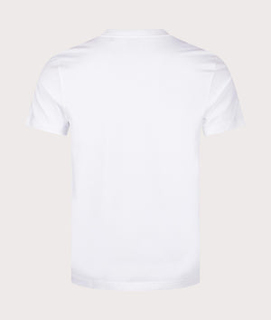 BOSS Crew Neck Tee T-Shirt in Natural White. EQVVS back shot.