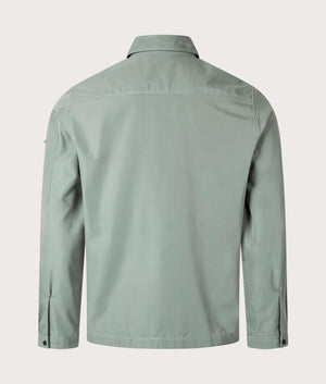 Emmond Overshirt open green HUGO. Shot at EQVVS. 