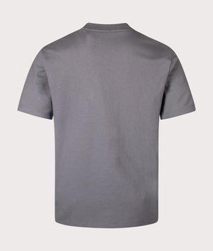 Relaxed Fit Dapolino T-Shirt in Open Grey from HUGO. Back angle shot at EQVVS.