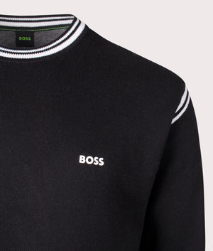 BOSS K Tape Sweatshirt in Black at EQVVS Menswear Detail Shot