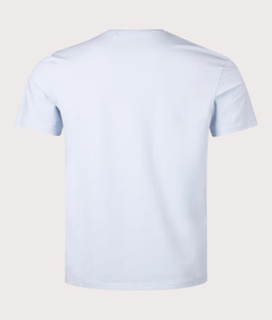 Lacoste Lightweight Unique T-Shirt in Light Pastel Blue. EQVVS Back Shot.