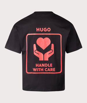 HUGO Dewdam T-Shirt in black. Shot at EQVVS. 