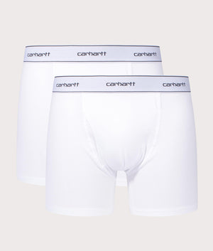 Two Pack of Cotton Trunks in White by Carhartt. EQVVS shot.