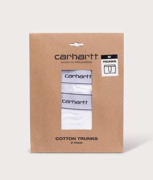 Two Pack of Cotton Trunks in White by Carhartt. EQVVS shot.