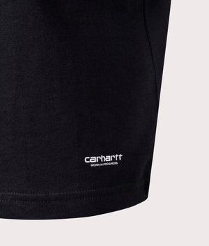 Carhartt WIP Two Pack Crew Neck T-Shirt in Black for men at EQVVS Detail Shot