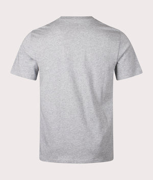 Carhartt WIP Pocket T-Shirt in Grey Heather. Back angle shot at EQVVS.