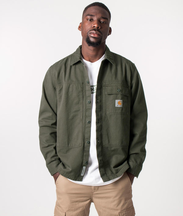 Carhartt wip michigan hot sale chore coat dollar green