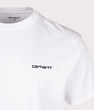 Relaxed-Fit-Script-Embroidery-T-Shirt-White/Black-Carhartt-WIP-EQVVS