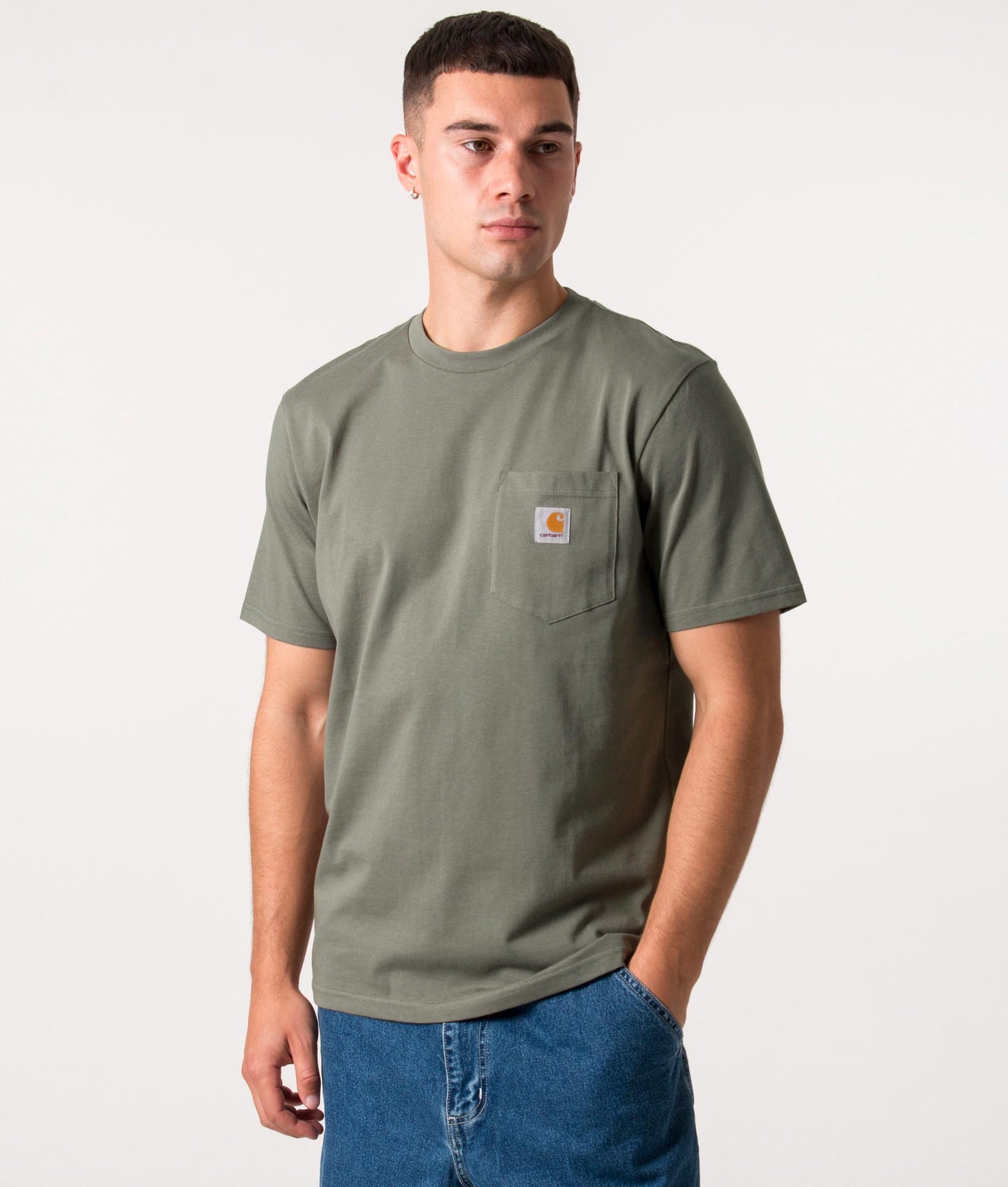 T-shirts Carhartt WIP Short Sleeve Pocket T-Shirt Smoke Green