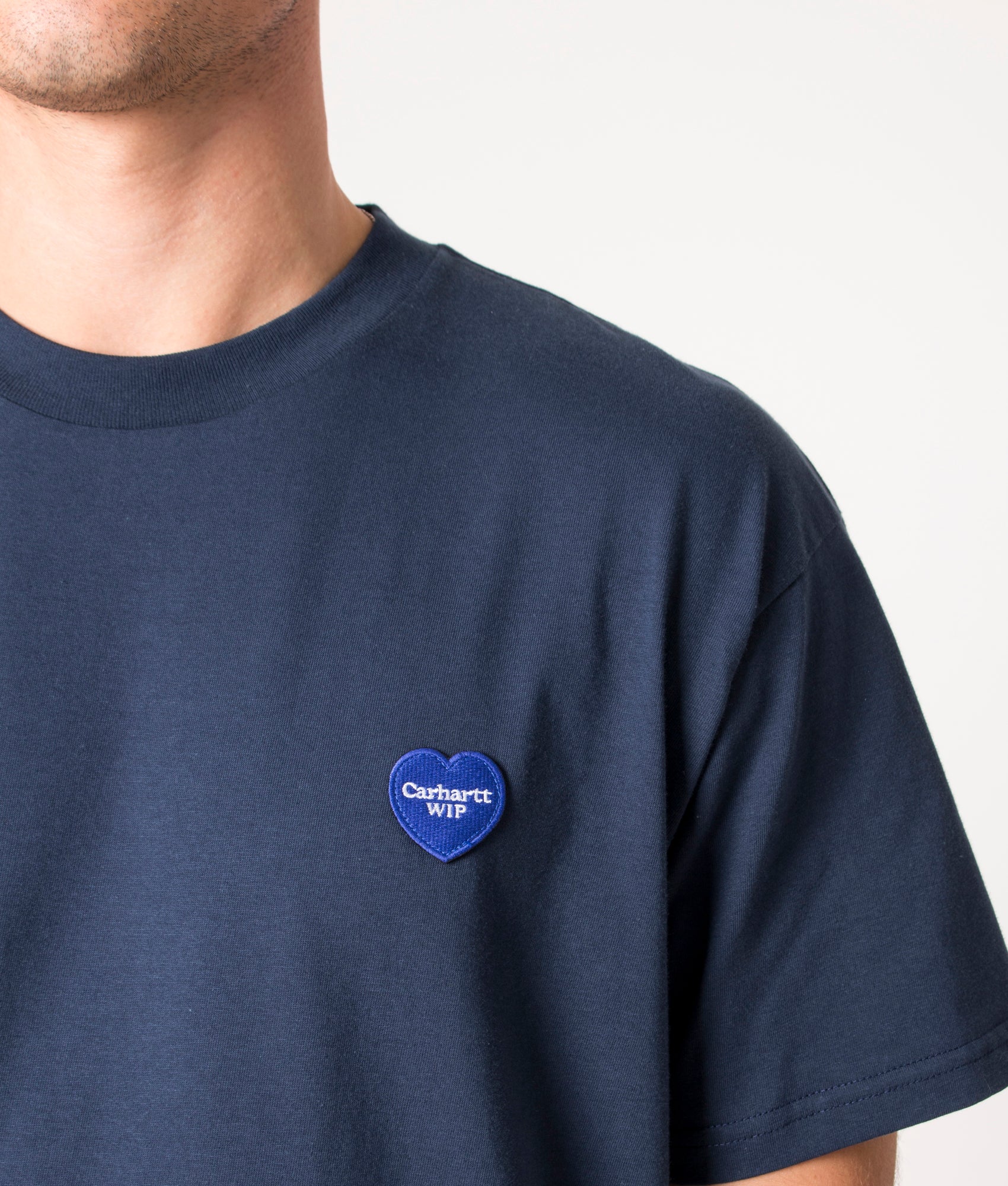 Relaxed Fit Double Heart T-Shirt Blue | Carhartt WIP | EQVVS