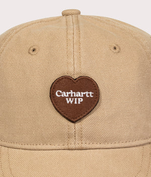 Carhartt WIP Heart Patch Cotton-canvas Cap Brown