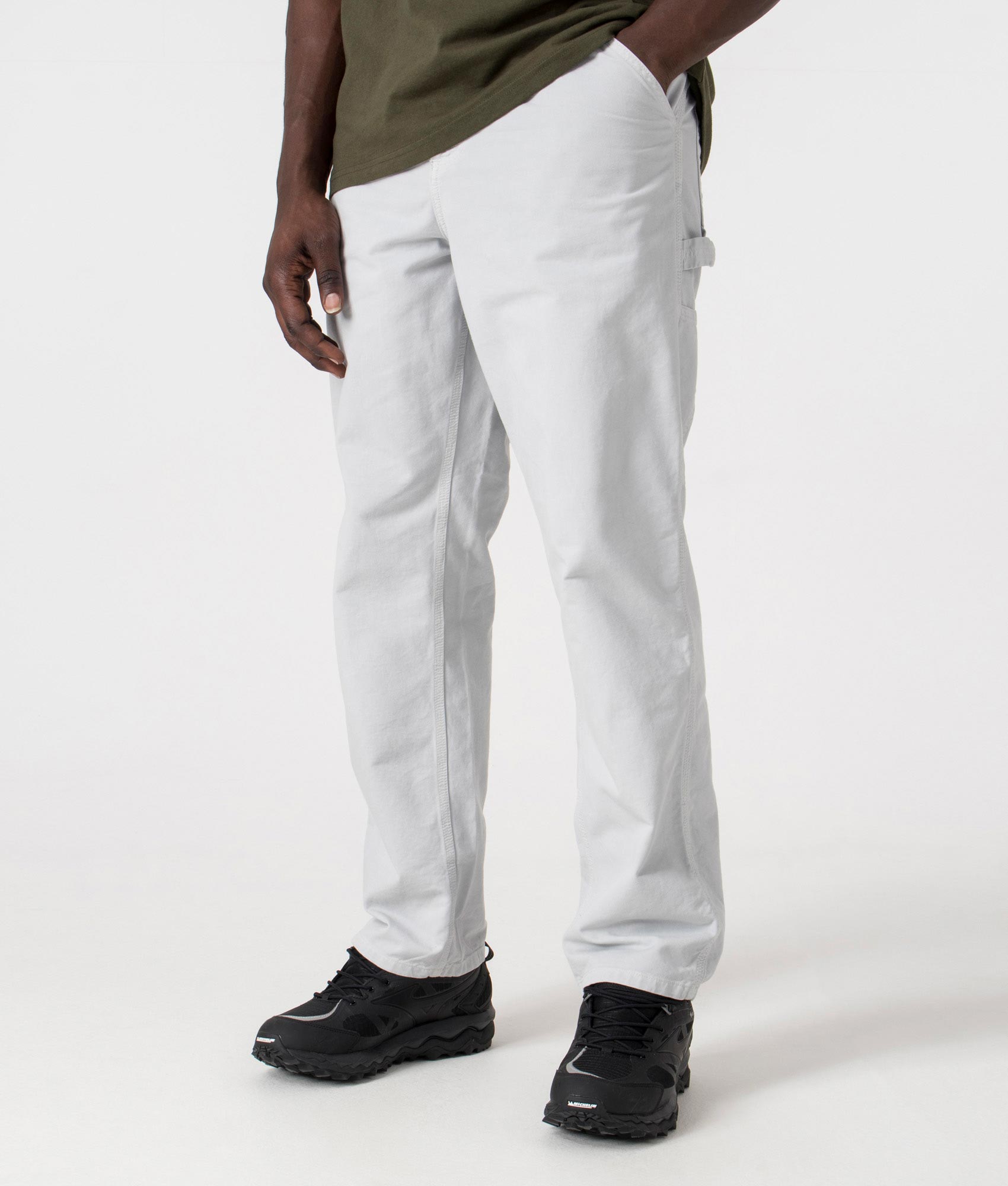 Carhartt single knee pant white best sale