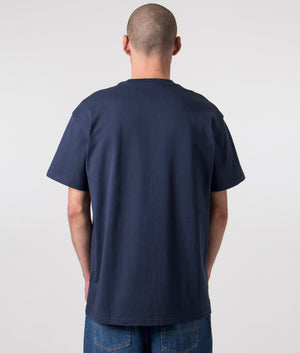 Loose-Chase-T-Shirt-1YUXX-Blue/Gold-Carhartt-WIP-EQVVS