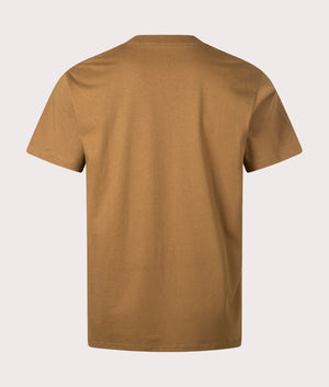 Relaxed Fit Onyx T-Shirt in Hamilton Brown by Carhartt WIP. EQVVS Back Angle Shot.