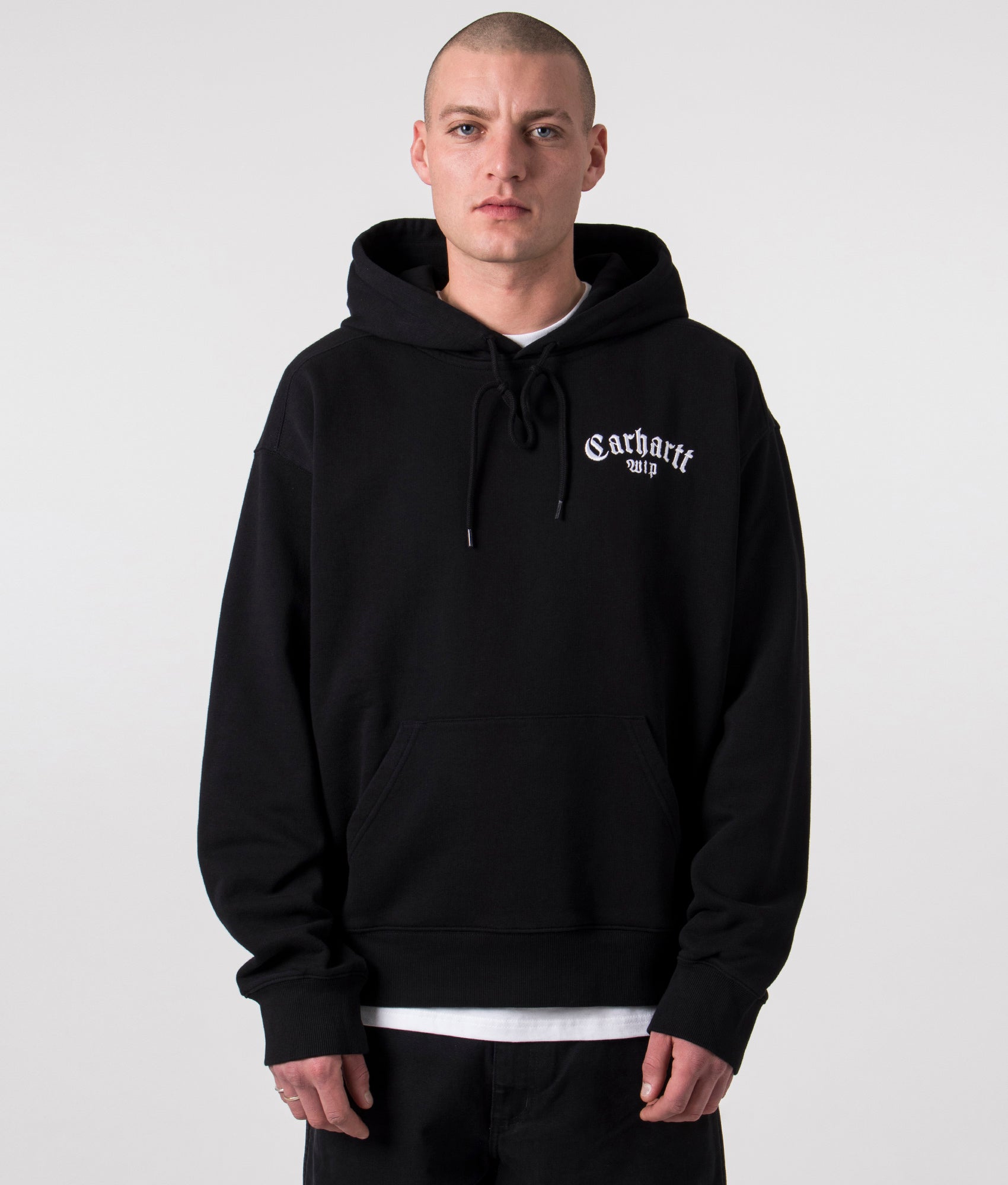 Brown Carhartt WIP Onyx Hoodie  logo printed hoodie a p c 1