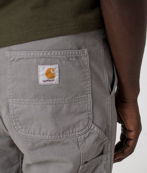 Flint Pant in Misty Grey by Carhartt WIP. EQVVS Detail Shot.