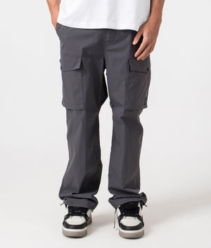 Carhartt WIP Relaxed Fit Balto Cargo Pants in Graphite at EQVVS Menswear front shot