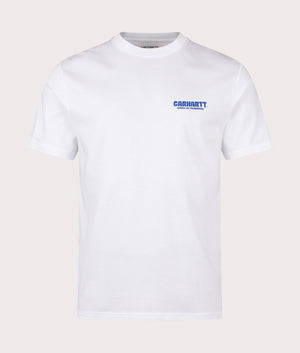 Trade T-Shirt in White. Front angle shot at EQVVS.